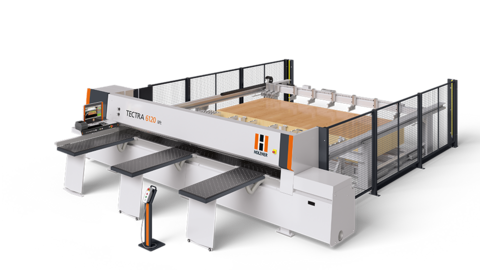 The panel saw HOLZ-HER TECTRA lift with its massive lifting table is the solution for series production